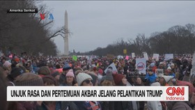VIDEO: Unjuk Rasa dan Pertemuan Akbar Jelang Pelantikan Trump