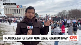 VIDEO: Unjuk Rasa dan Pertemuan Akbar Jelang Pelantikan Trump