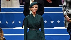 Ivanka Tampil Elegan dengan Setelan Hijau Dior di Pelantikan Trump