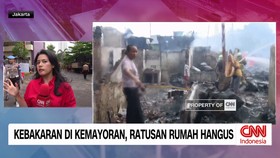 VIDEO: Kebakaran di Kemayoran, Ratusan Rumah Hangus