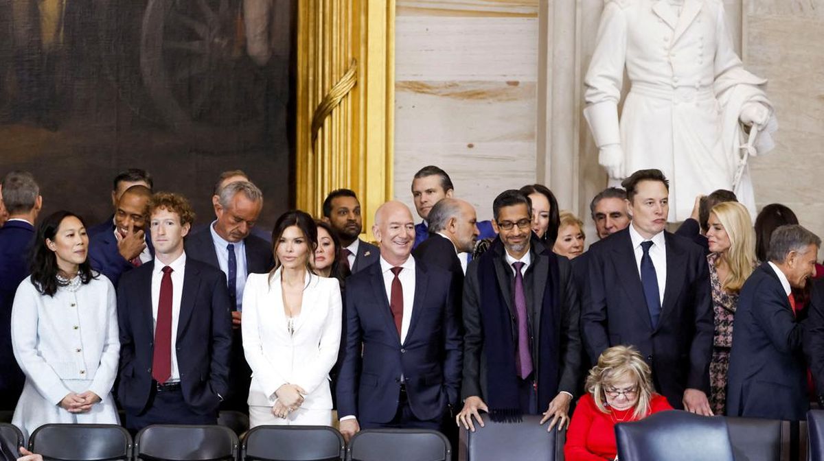 FOTO: Musk, Zuckerberg, Bezos Kompak Hadiri Pelantikan Trump