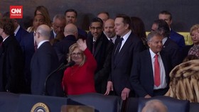 VIDEO: Mark Zuckerberg, Bezos, Musk dkk Hadiri Pelantikan Donald Trump