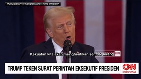VIDEO: Trump Teken Surat Perintah Eksekutif Presiden