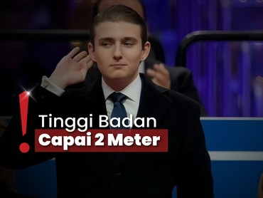 Sosok Barron Trump di Inagurasi Donald Trump, Pancarkan Kharisma