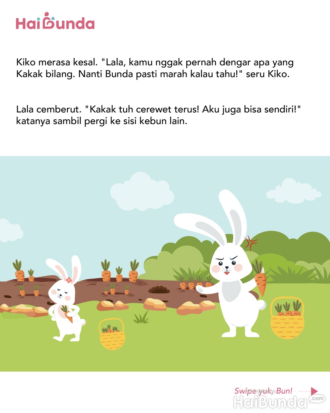 Cerita Fabel: Pelajaran di Kebun Wortel