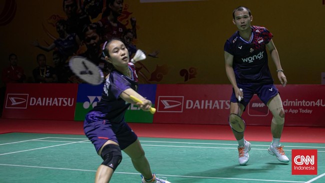 Rinov Rivaldy/Lisa Ayu Kusumawati buka-bukaan usai lolos ke babak 16 besar Indonesia Masters 2025 dengan amengalahkan nan Po Hsuan/Hu Ling Fang, Rabu (22/1).