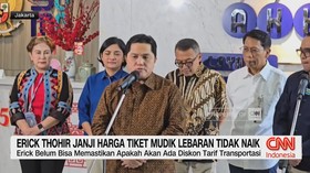 VIDEO: Erick Thohir Janji Harga Tiket Mudik Lebaran Tidak Naik