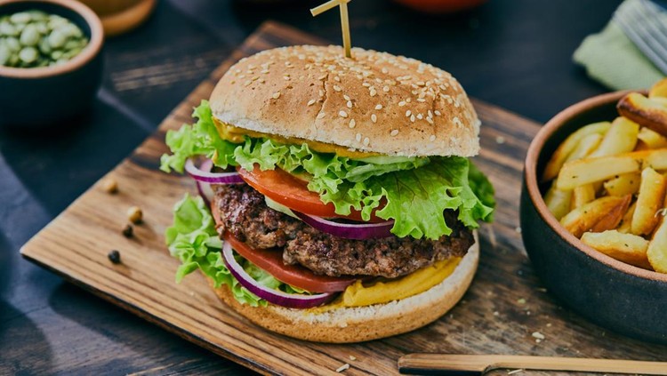 Ilustrasi burger Ilustrasi burger