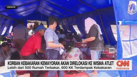 VIDEO: Korban Kebakaran Kemayoran Akan Direlokasi ke Wisma Atlet