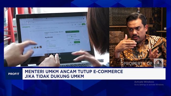 Menteri UMKM Ancam Tutup e-Commerce Jika Tak Dukung UMKM