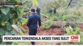 VIDEO Pencarian Korban Longsor Pekalongan Terkendala Akses Yang Sulit