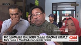 VIDEO: Wagub DKI Kunjungi Korban Kebakaran Kemayoran