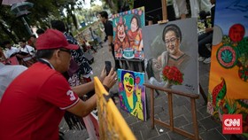 FOTO: Sukacita Kader PDIP Rayakan Ulang Tahun Megawati