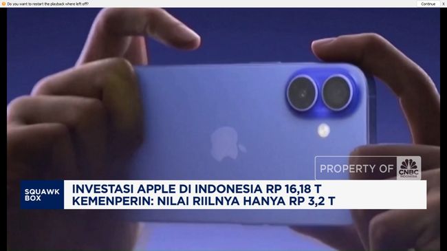 Buka-Bukaan Kemenperin Soal Nilai Riil Investasi Apple di RI