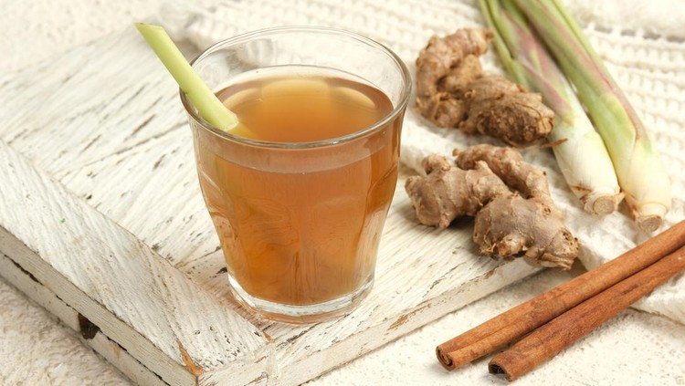Ilustrasi teh herbal