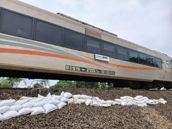 Jalur Gubug-Karangjati Mulai Pulih Usai Banjir, Sudah Bisa Dilewati Kereta