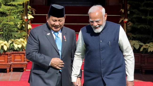 Modi Tiba di RI, Prabowo Siap Teken Deal Pertahanan hingga Teknologi