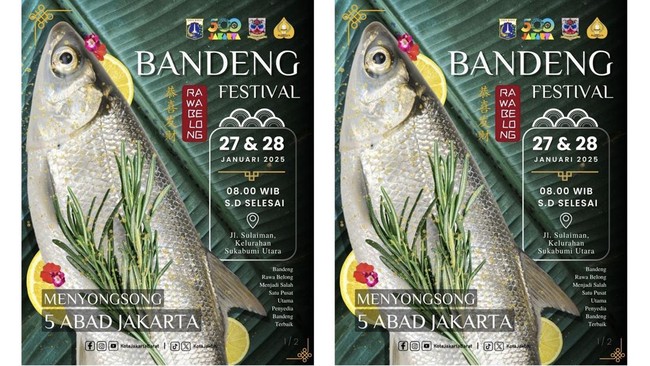 Sebagai momentum menampilkan identitas sejarah Jakarta dengan budaya beragam, Festival Bandeng 2025 diisi berbagai kegiatan yang kental dengan nuansa Betawi.