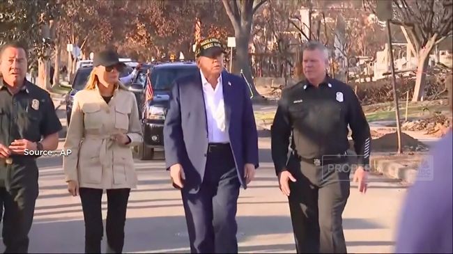 Presiden Trump Kunjungi Lokasi Kebakaran di California