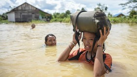 FOTO: Penampakan Banjir di Desa Adat Pampang Samarinda
