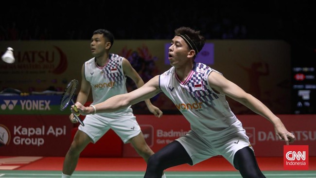 Fajar Alfian/Muhammad Rian Ardianto lolos ke babak 16 besar All England 2025 usai kalahkan Chen Bo Yang/Liu/Yi di Utilita Arena Birmingham, Rabu (12/3).