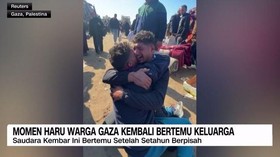 VIDEO: Momen Haru Warga Gaza Kembali Bertemu Keluarga