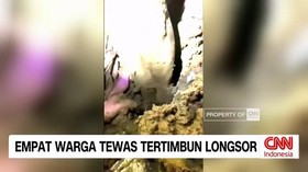VIDEO: Empat Warga Tewas Tertimbun Longsor di Mamuju