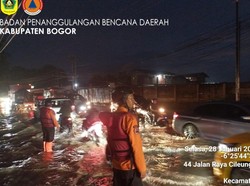 Sungai Cibarengkok Meluap, 330 Rumah di Cileungsi Bogor Terendam Banjir