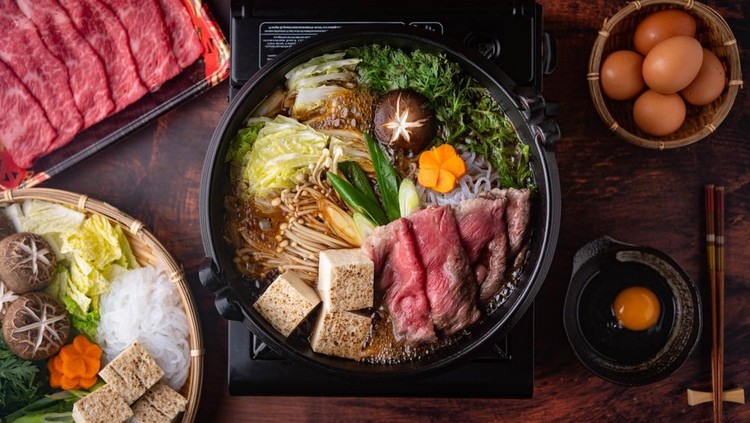 Ilustrasi sukiyaki