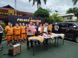 18 Pengedar Narkoba di Malang Diringkus Selama Sebulan