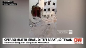 VIDEO: Serangan Udara Israel di Tepi Barat, 10 Warga Palestina Tewas