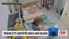 VIDEO: Terekam CCTV, Babysitter Aniaya Anak Majikan