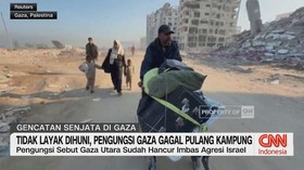 VIDEO: Tidak Layak Dihuni, Pengungsi Gaza Gagal Pulang Kampung
