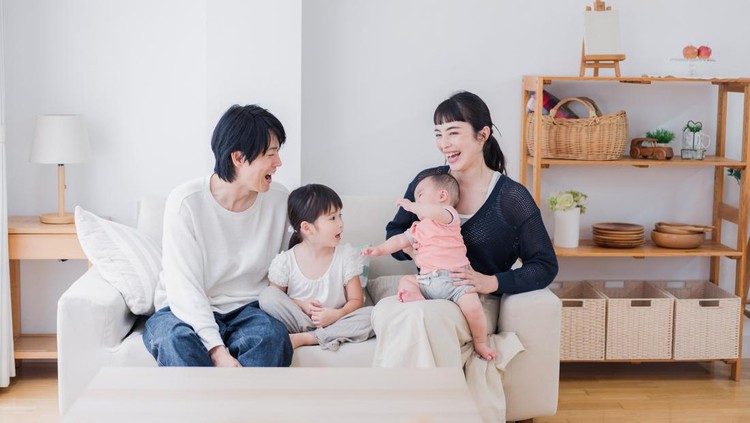 A family enjoying family time