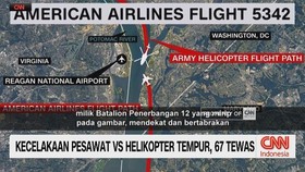 VIDEO: Kecelakaan Pesawat vs Helikopter Tempur, 67 Tewas