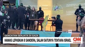 VIDEO: Hamas Lepaskan 8 Sandera, Salah Satunya Tentara Israel