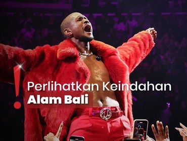 Liburan di Bali Bareng Keluarga, Usher Merasa Laki-laki Beruntung di Dunia