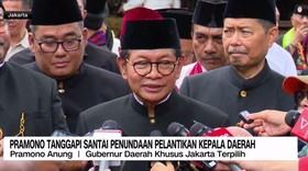 VIDEO: Pramono Tanggapi Santai Penundaan Pelantikan Kepala Daerah