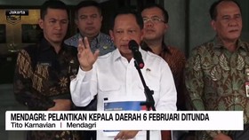 VIDEO: Mendagri: Pelantikan Kepala Daerah 6 Februari Ditunda