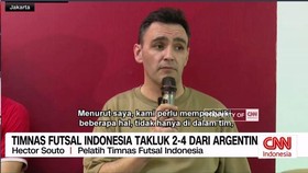 VIDEO: Kata Pelatih Timnas Futsal Indonesia Usai Kalah dari Argentina