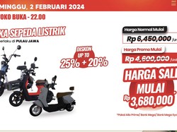 Aneka Sepeda Listrik Dijual Murah di Transmart Full Day Sale