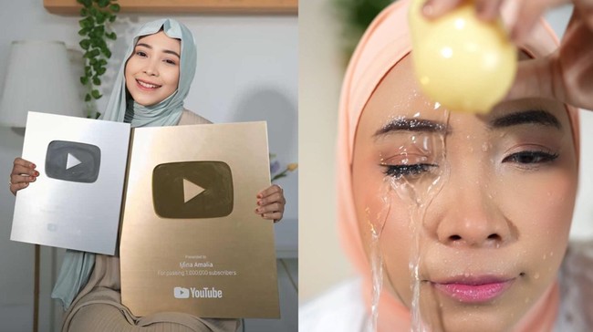 Konten kreator kecantikan Ijfina Amalia, yang aktif di Program YouTube Shopping Affiliates bersama Shopee, membagikan sejumlah tips untuk make up tahan lama.