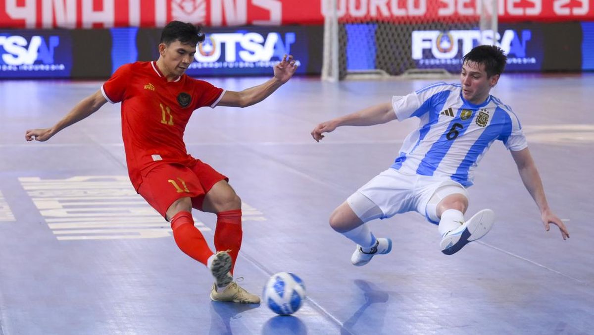 FOTO: Timnas Futsal Indonesia Bikin Repot Argentina