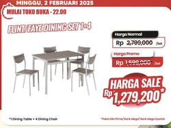 Beli Satu Set Meja Makan Lebih Murah di Transmart Full Day Sale, Cuma Sejutaan
