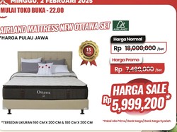 Satu Set Kasur Banting Harga di Transmart Full Day Sale, Buruan Cek!