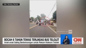 VIDEO: Bocah 6 Tahun Tewas Terlindas Bus Telolet