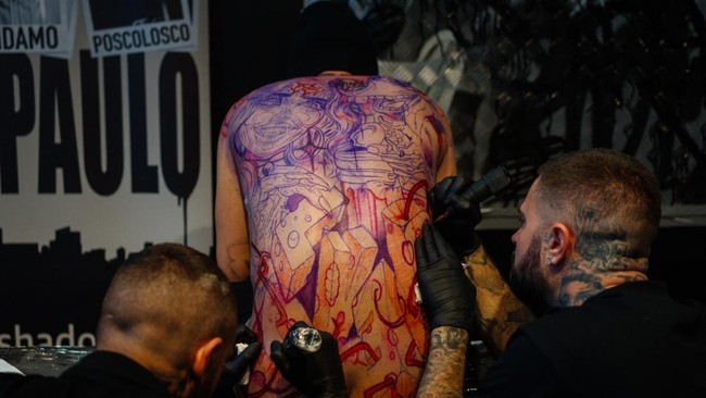 FOTO: Mondial du Tatouage, Pesta Tinta dan Seni di Jantung Paris