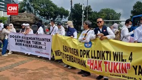 VIDEO: Dosen ASN Unjuk Ras Tuntut Kejelasan Tukin