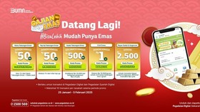 Gadai Emas Dapat Goldback di Aplikasi Pegadaian Digital