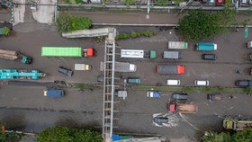 FOTO: Penampakan Banjir Jalur Pantura Semarang-Surabaya dari Udara